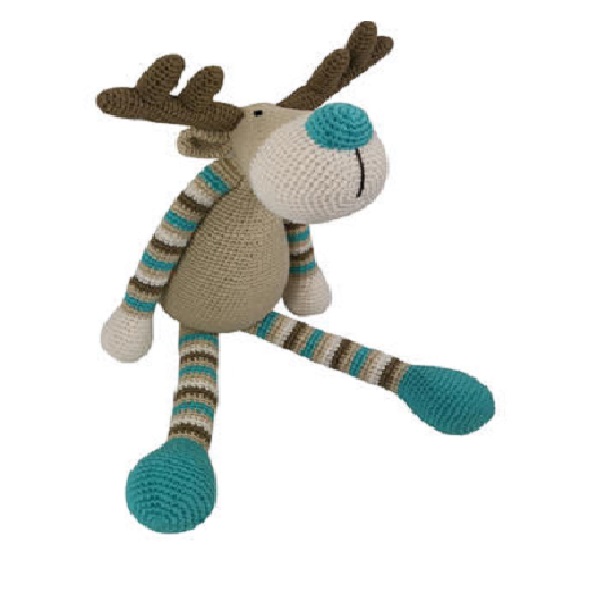 Handmade unique design Crochet Amigurumi knitted toy deer