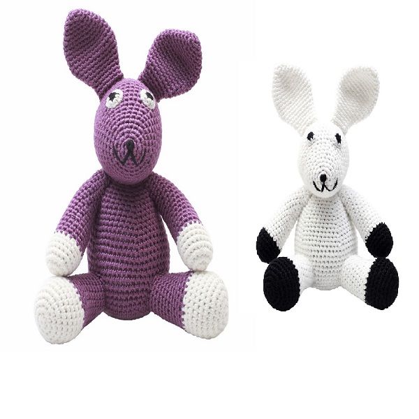Customized Crochet plush rabbit knitted teddy bear Amigurumi Handmade crochet soft bunny toys