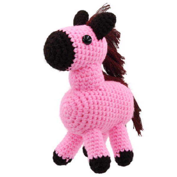 Wholesale factory direct China handmade knitted Crochet horse soft toys