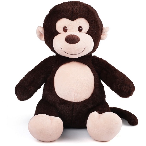 Custom Organic fabric cute soft toy jungle animal Monkey OEM stuffed plush monkey toy doll