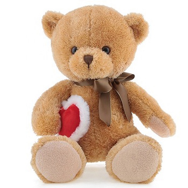 Teddy bear holding heart