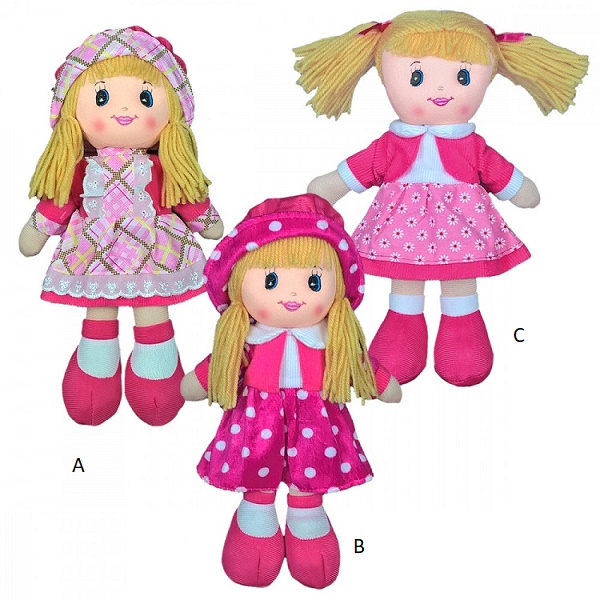 BSCI Approved factory Custom plush doll manufacturers soft rag dolls