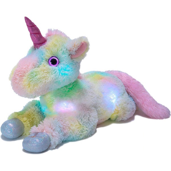 Plush Unicorn toy with LED lights