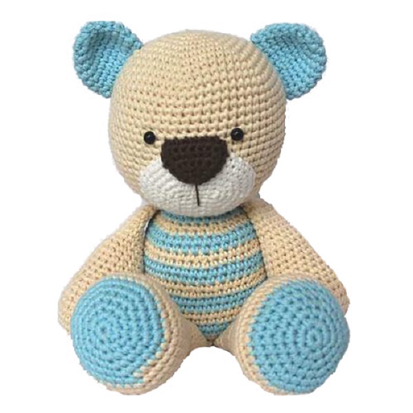 Factory personalized tummy crochet teddy Amigurumi bear knitting toy