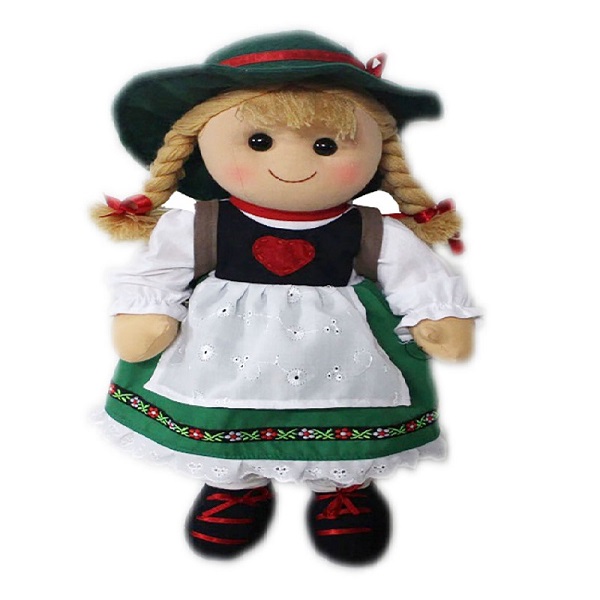 Bavarian Trachten Oktoberfest GermanCotton Polyester Custom Made Wholesale Dirndl Vintage rag doll