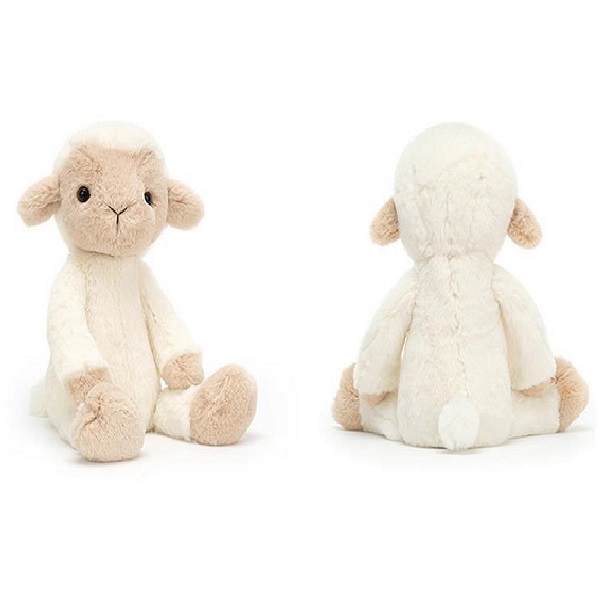customized organic fabric Beige color plush toy lamb soft sheep toy Goat